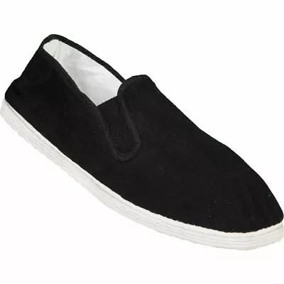 Blitz Traditional Cotton Sole Tai-chi / Kung Fu Lightweight Shoes - Black • £12.99