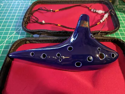 Ocarina 12 Hole Alto C With Song Book Neck Strap And Protective Case • $10