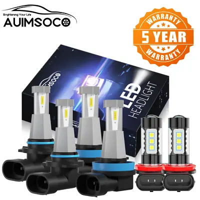 6000K LED Headlights Bulbs + Fog Lights For Nissan Murano 2009-2012 2013 2014 • $39.99