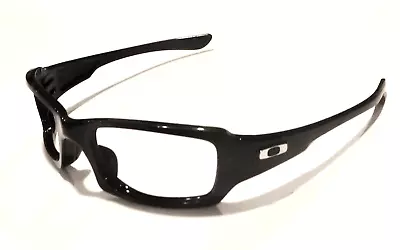 Oakley Fives Squared Sunglasses 9238-06 Polished Black Frames Silver O 54-20-133 • $42.75