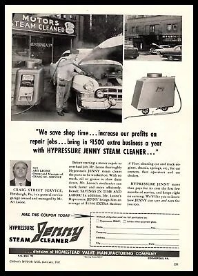 1957 Austin-Healey Neon Sign  Hypressure  Jenny Steam Cleaner Business Print Ad • $14.95