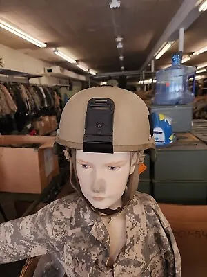 Med MSA US Army Advanced Combat Helmet ACH IMPROVED CHIN STRAP & NOROTOS SHROUD • $269.99