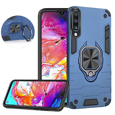 For Samsung Galaxy A10 A20e A40 A50 A70 360° Hybrid Ring Holder Stand Case Cover • £2.75