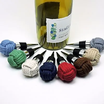 Monkey Fist Knot Wine Bottle Stopper • $23.99