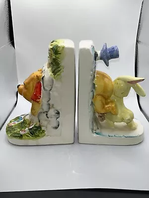 Walt Disney Vintage Winnie The Pooh And Rabbit House Bookends Small Chip • $20