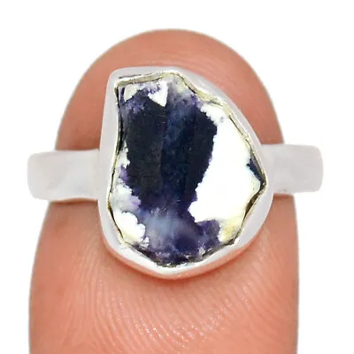 Natural Violet Flame Opal - Mexico 925 Sterling Silver Ring Jewelry S.7 CR29156 • $11.99