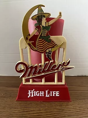 1930s Miller High Life Beer Girl On The Moon Back Bar Advertising Sign Milwaukee • $524.99