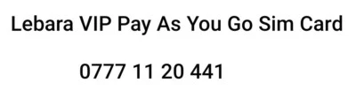 £8 • Buy Lebara Sim Card VIP Mobile Number.  0777 11 20 441