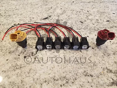 $27.55 • Buy 6x Fuel Injector Connectors For NISMO Nissan Side Feed Fuel Injectors