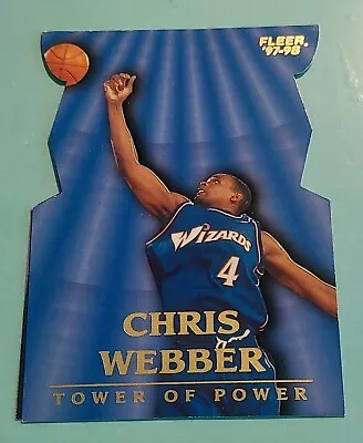 1997-98 Fleer CHRIS WEBBER #12 Die-Cut Tower Of Power Insert Fold Out Rare SP • $5.99