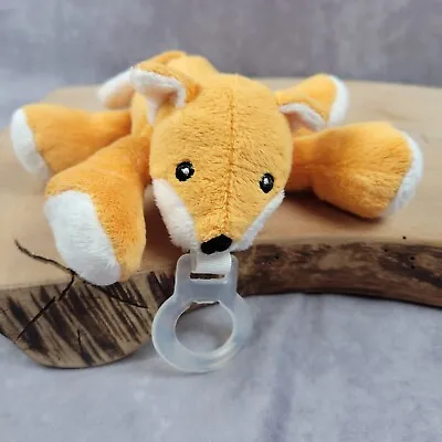 Nookums Plush Orange Fox Pacifier Holder Paci Security Binkie Stuffed Animal • $5.91
