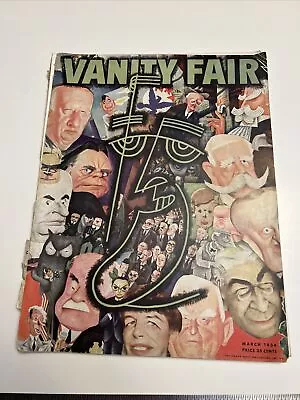 Vintage Vanity Fair Magazine March 1934 Amazing Condition!!! • $155.55