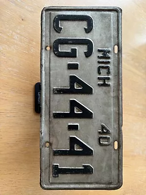 1940 Michigan License Plate • $29.99