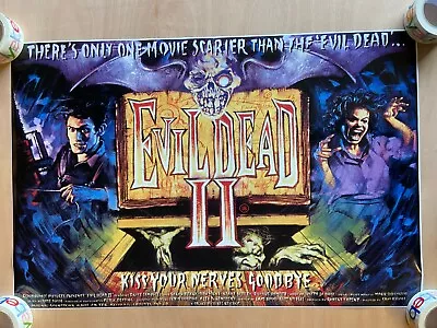 Evil Dead 2 Movie Poster 24x36 Horror Ash Bruce Campbell • $21.98