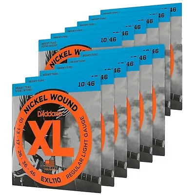 D'Addario EXL110-12P Nickel Wound Light Electric Guitar String (12-Pack) • $69.99