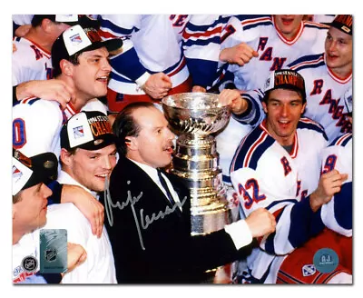 Mike Keenan New York Autographed Stanley Cup 8x10 Photo • $72.13