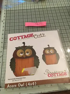 Cottage Cutz Acorn Owl Die Set Ref7672a ^^SALE^^ • £13.99