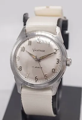 1960s Vantage By Hamilton Men's Hand Wind 33mm Cal. 422 17j Field Wrist Watch • $57.14