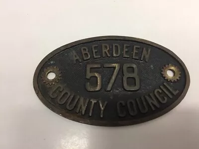 Original Aberdeen County Council Lorry Identification Number 12.5cm (578) • £9.99