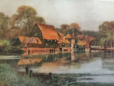 £4.50 • Buy Antique Print 1909 Fareham Tidal Mill Hampshire From Painting Wilfrid Ball Art