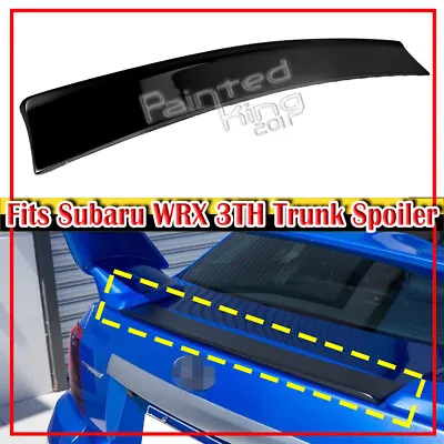 08-14 Fits SUBARU WRX 3rd 4DR Sedan Under STI Trunk Boot Spoiler Paint #D4S • $109