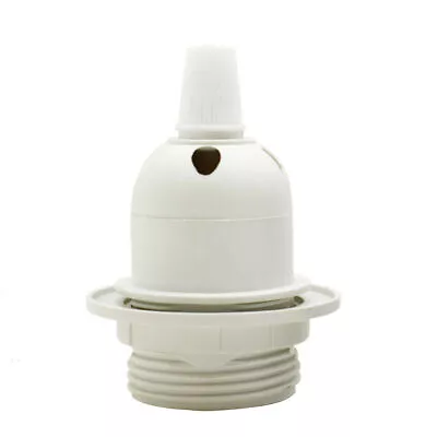 2PCS Black Or White Light Shade Collar Ring Adaptor E27 / E14 Lamp Bulb Holder • £7.29