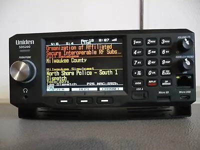 Uniden SDS200 Digital Police Scanner True I/Q PROJECT 25 PHASE 1 AND 2 • $699.99