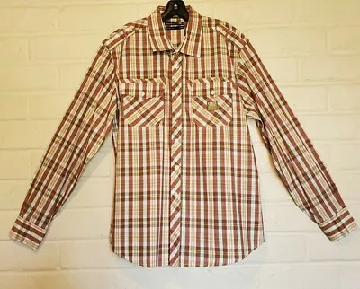 Marc Ecko Men's Dress Shirt Long Sleeve Button Sz Large NEW Condition  • $23