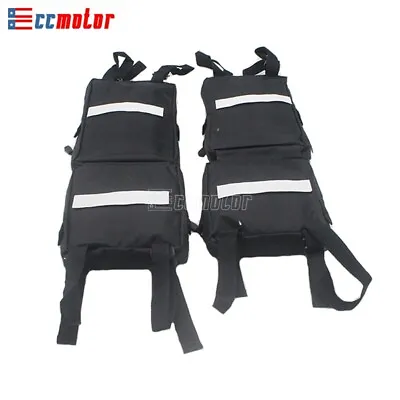 2-Pack Black Quad ATV 4-Wheeler Fender Luggage Cargo Storage Hunting Bags UTV • $31.14