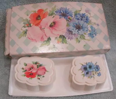 Vtg Avon Country Garden Special Occasion Hostess Soaps Two 3 Oz  In Original Box • $10