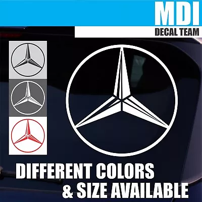 $3.24 • Buy Mercedes Benz Decal Logo Vinyl Sticker Emblem JDM Germany Car A G S E C Class
