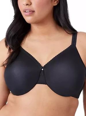 NWT Wacoal Full Figure Simple Shaping Minimizer Bra Color Black Size 34DD(7) • $35