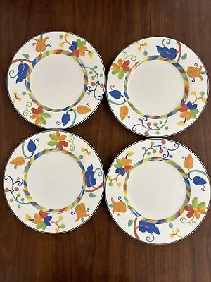 Villeroy & Boch Wonderful World Ipanema 10 5/8  Dinner Plates-4 Vibrant Colorful • $100