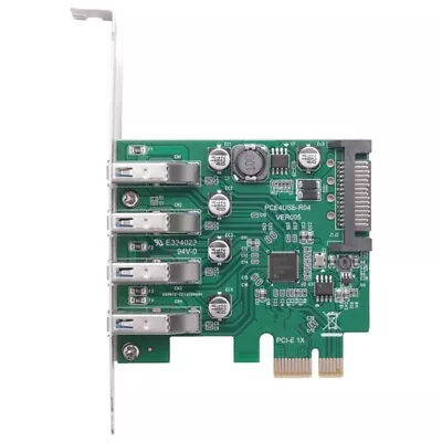 £13.06 • Buy Low Profile 4 Ports Pci-E To Usb 3.0 Hub Pci Expansion Card Adapter 5Gbps F L1C7