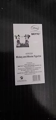 Disney Britto MICKEY AND MINNIE Figurine 2016 Release 4055228  • $50