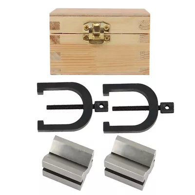 LABLT Hardened Steel 90 Degree Angle V-Block & Clamp Set 1-5/8  ×1-1/4  × 1-1/4  • $38.60