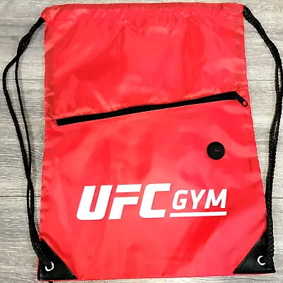 UFC Gym Red Drawstring Bag 13X16 Logo Gym Bag 13  X 17  • $5.57