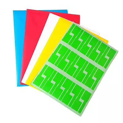  15 Sheets Self-Adhesive Cable Labels A4 Size Blank Identification Markers Tags • £11.25
