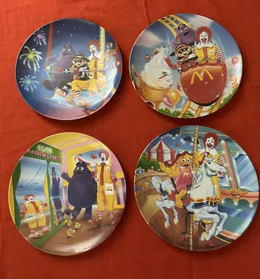 Vintage McDonald's Disney Plates Complete Happy Meal 90s Set Of 4 NEW USA Made • $55