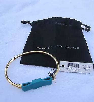 NWT Marc By Marc Jacobs Gold Tone Skinny  Bow  Bracelet W/ Clasp M0004865  • $39.99