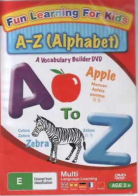 Fun Learning For Kids Alphabet Around The House DVD New Sealed Multi Language • £11.90