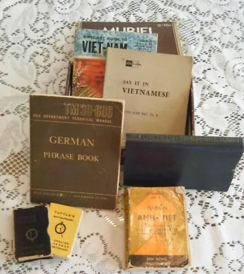 Wwii-viet Nam-korea Collection Of 6 Translation Books Used During Conflicts • $69