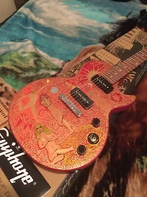 Epiphone Les Paul 2020 New “Endless Sutras” Hand-Painted Outsider Art With P90’s • $500