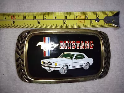 Solid Brass Ford Mustang Belt Buckle Pony Classic • $14.99