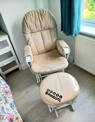 £35 • Buy TUTTI Bambini Reclining Glider Chair White, Beige