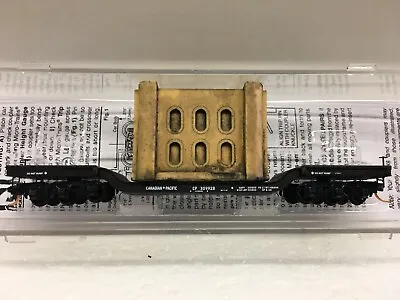 N Scale Micro Trains MTL 109 00 060 Canadian Pacific CP 309928 Flat Car W/Load • $35