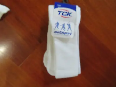 Tck White Soccer/football/baseball Socks Sz: M • $1.99