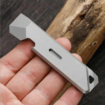 TC4 Titanium Keychain Pry Bar Pendant Tool Crowbar Opener Mini Outdoor Multi EDC • $16.50