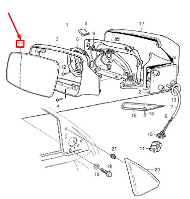 Oem Volvo S70 Front Left Door Mirror Glass Rhd 9171309 Genuine • $84.10