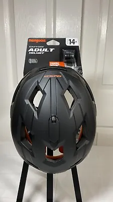 Mongoose Capture Adult (14+) Bicycle Helmet Black W/ Camera Mount-New With Tags • $28.47